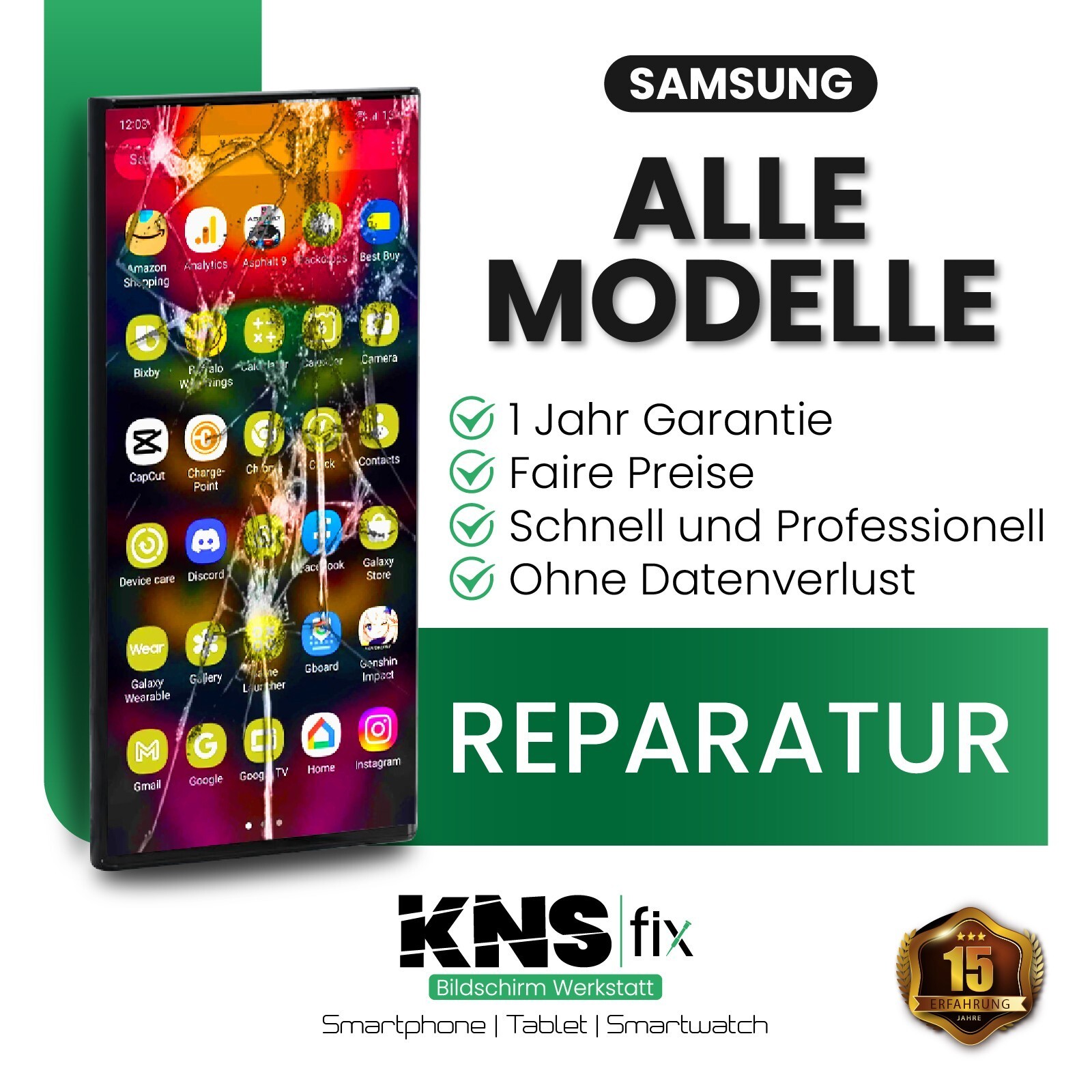 Samsung Note Alle Modelle Display Front Glass Repair Exchange Eb 24 Hours