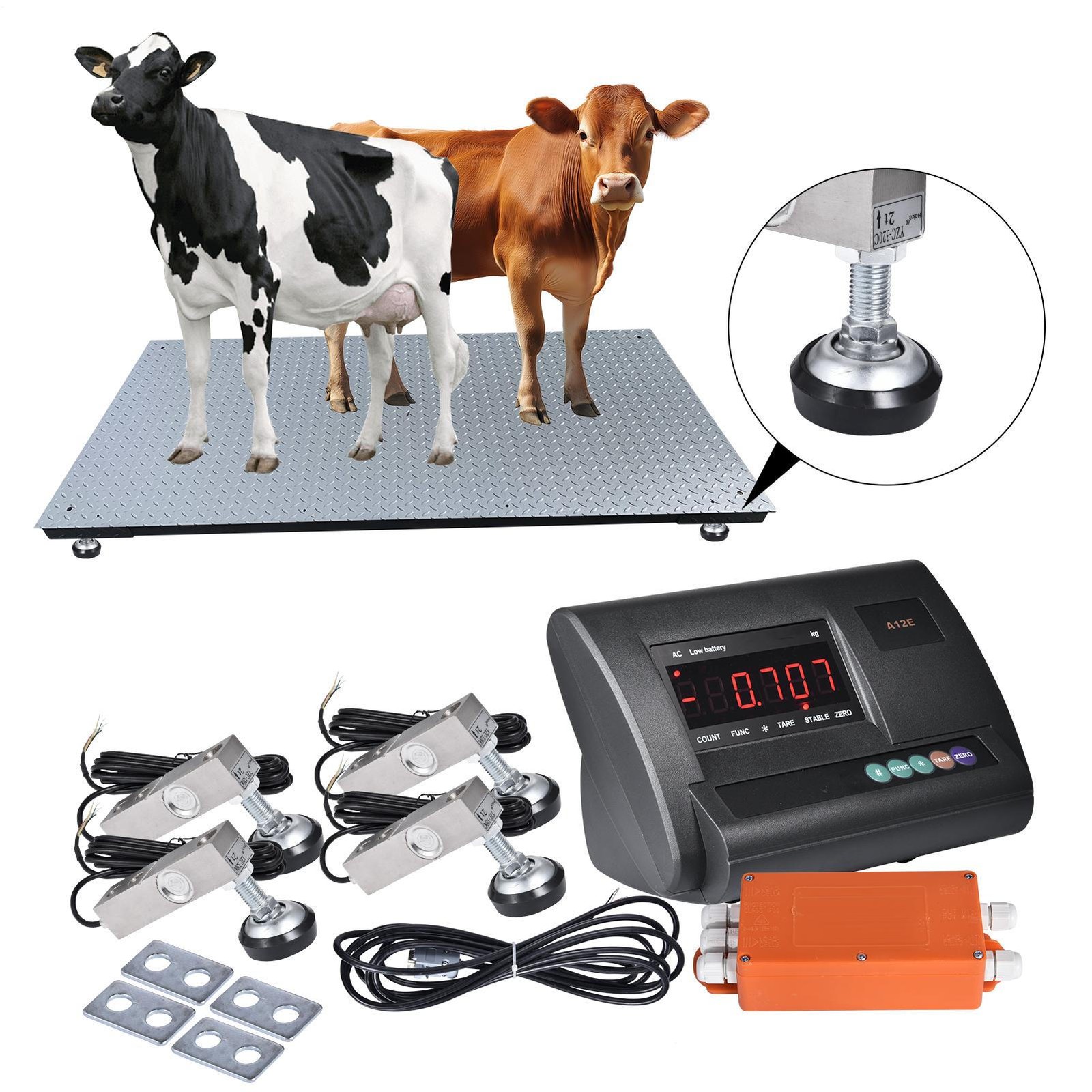 Livestock Scale Kit for Cattle Hogs Sheep Goats Pigs Squeeze Chutes Pallet scale