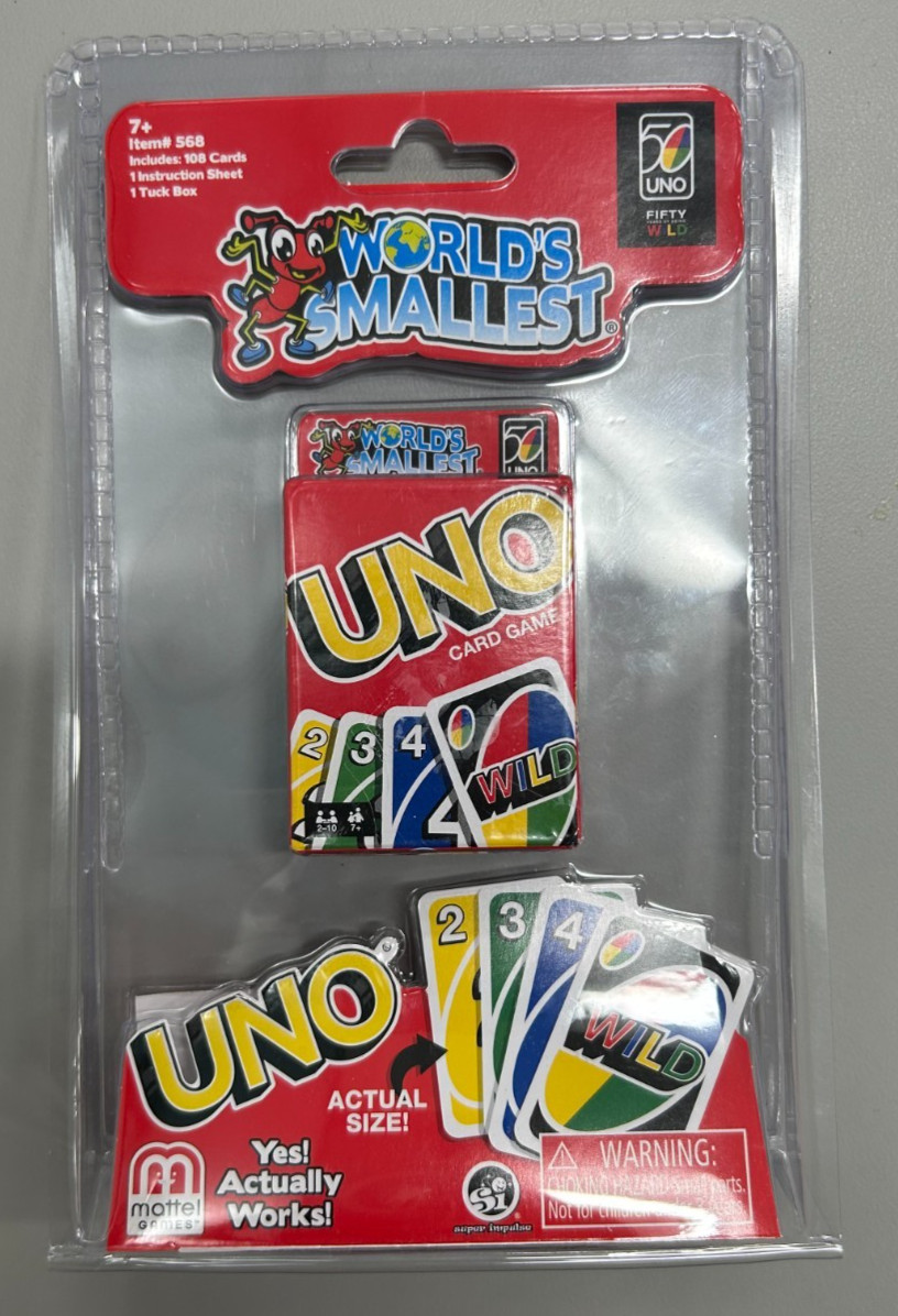 🃏🎉 World’s Smallest UNO Card Game – Miniature Travel Size by Mattel 🎉🃏
