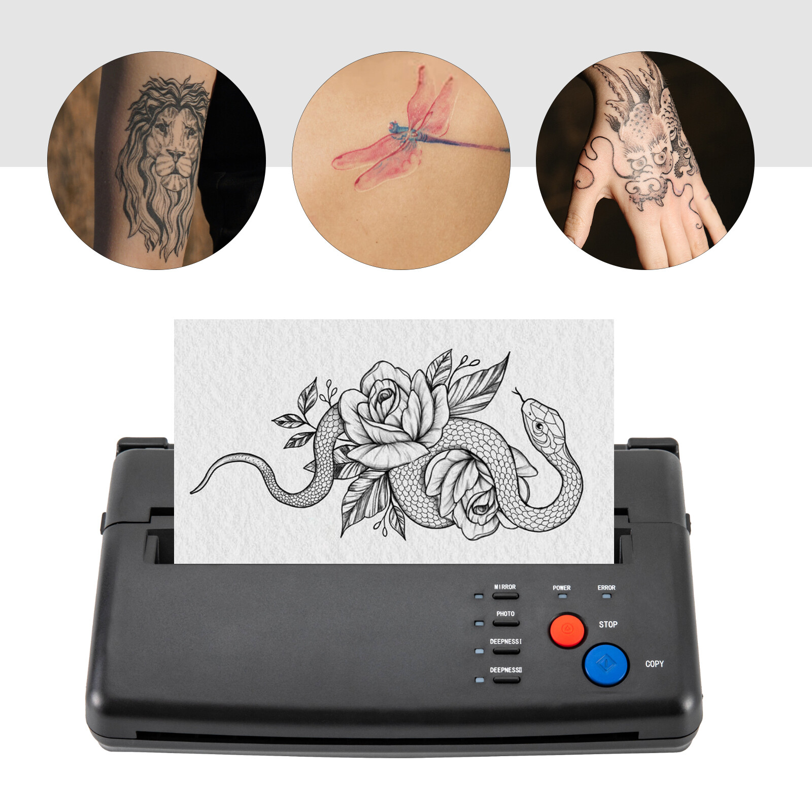 Tattoo Transfer Stencil Copy Machine Stencil Thermal Copier Printer for A4 Paper
