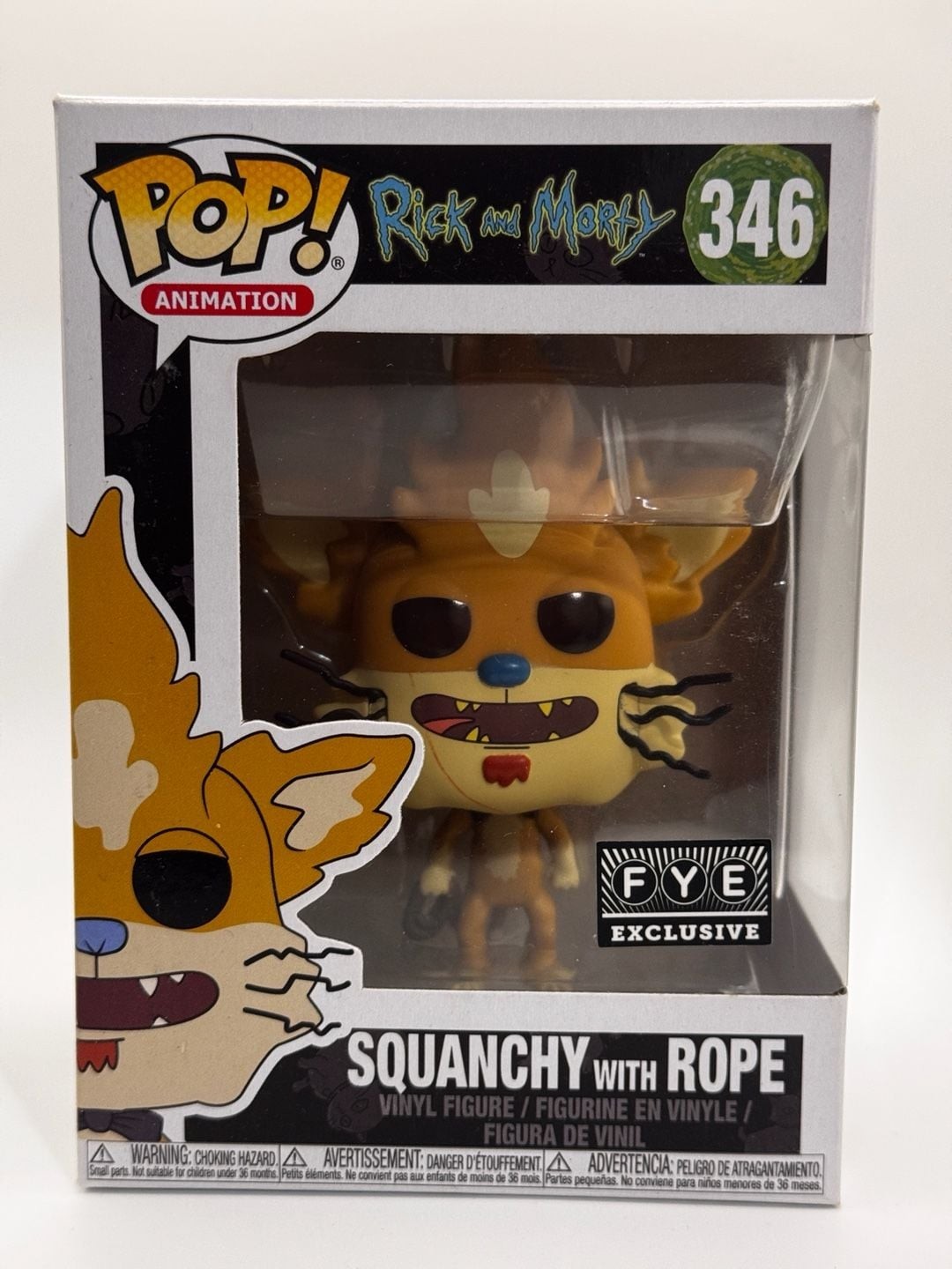 Funko Pop! #346 Rick and Morty Squanchy with Rope FYE Exclusive
