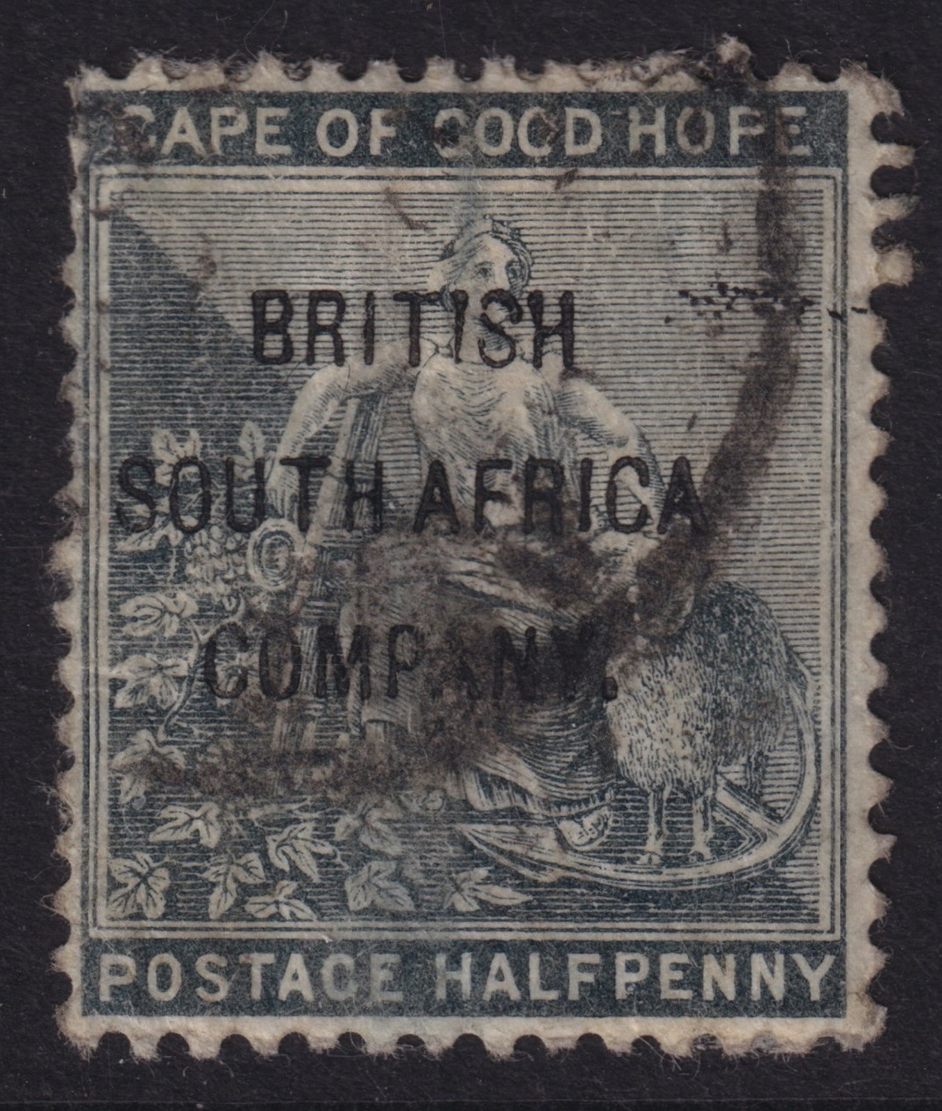 BRITISH SOUTH AFRICA COMPANY, ~1892 - S&G #58 - USED