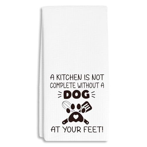 Funny Dog Towels Dish Towels Dishcloth, Dog Mom Gifts for Women Dog Lovers, 