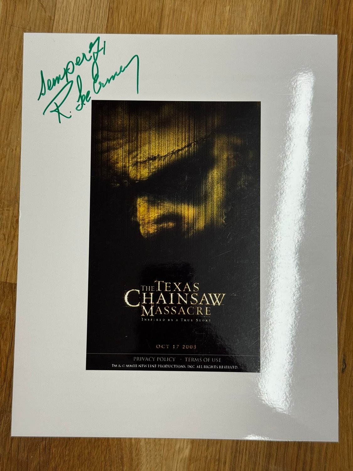 R. Lee Ermey signed 20x30cm photo The Texas Chainsaw Massacre (2003) Horror