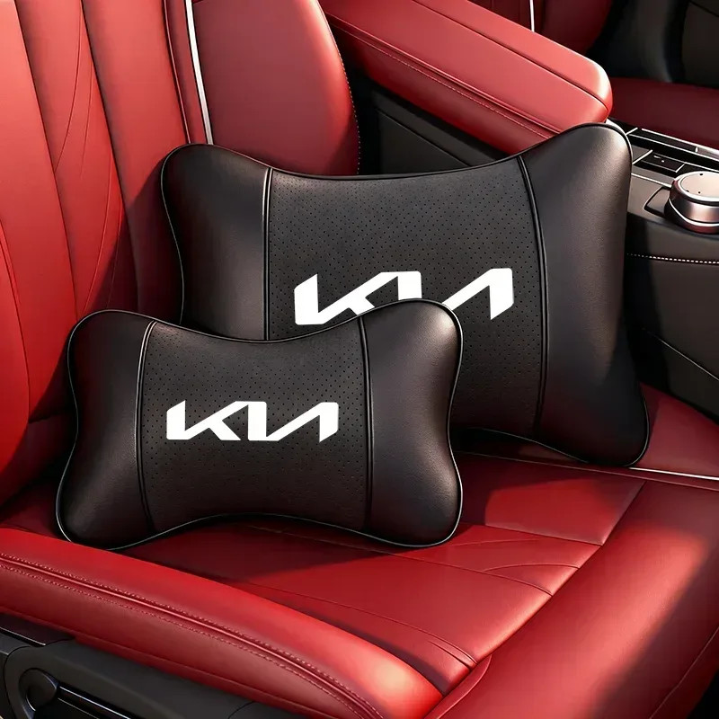 KIA Car Headrest & Lumber Support Pillow