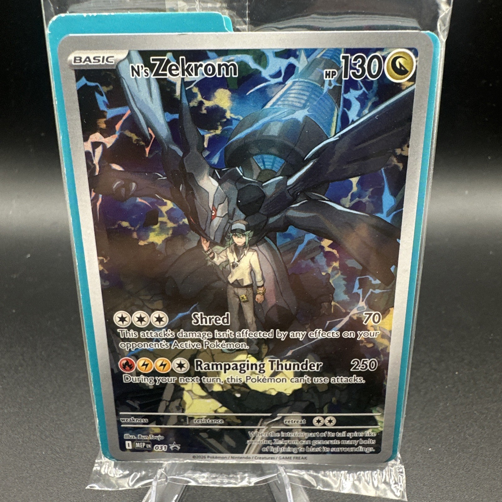 N's Zekrom #31 Pokemon Black Star Promo - Ascended Heroes SEALED