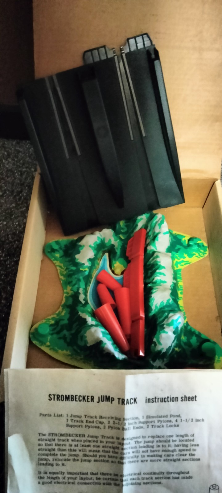 Vintage Slot Car Strombecker No.92 48-8136 Jump Track - Original Box – Complete!