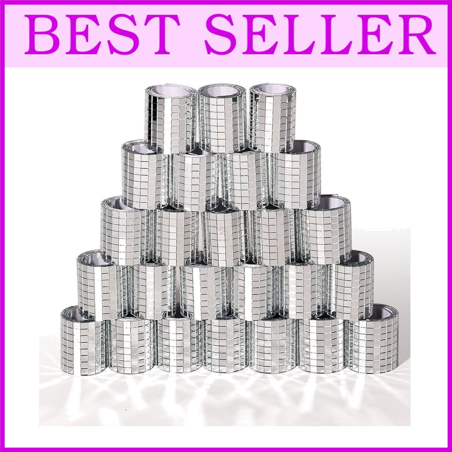 Craft Mirror Tiles for Art Collage, DIY Balls