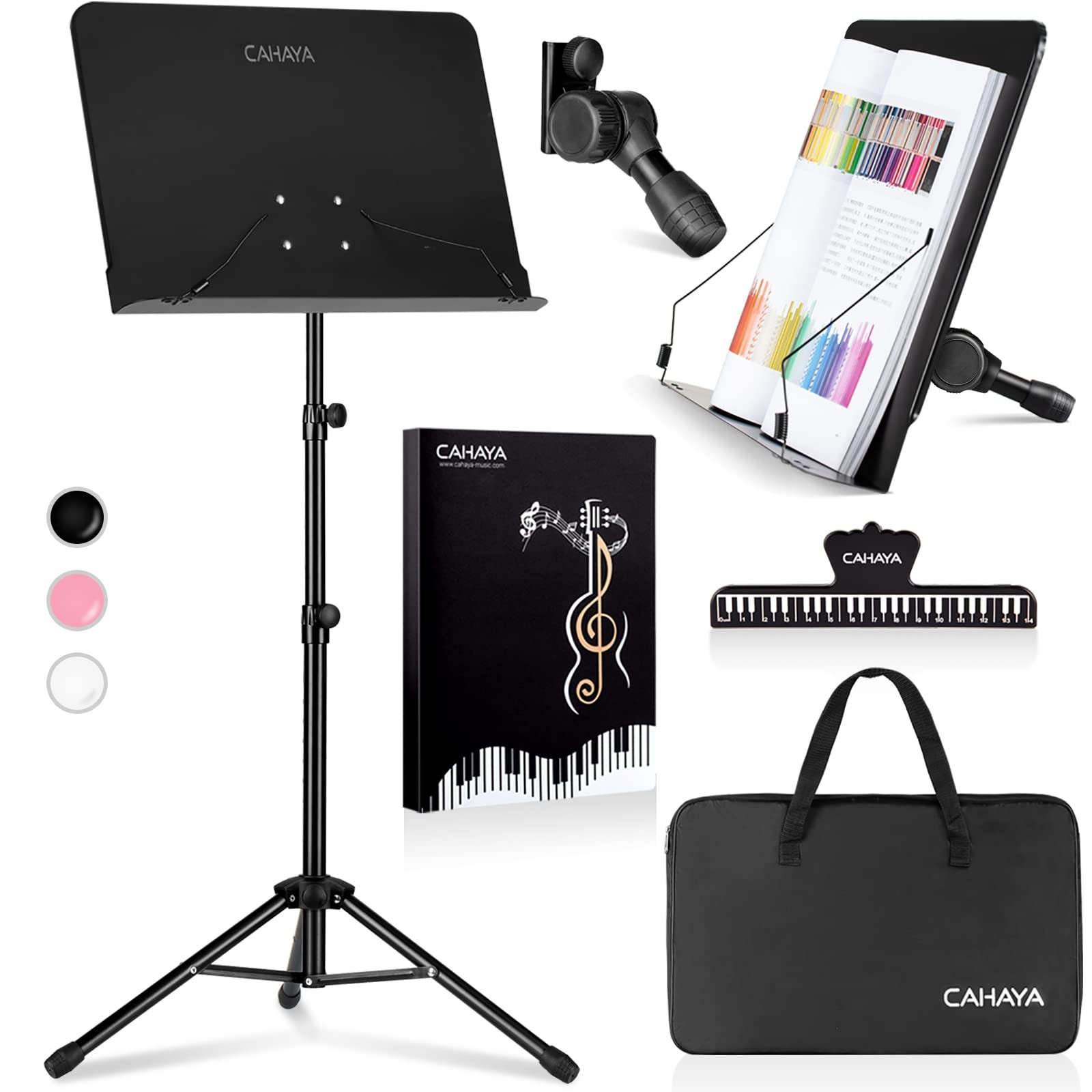 Music Stand for Music - Dual-use Converts to Desktop Stand Portable& Foldable...