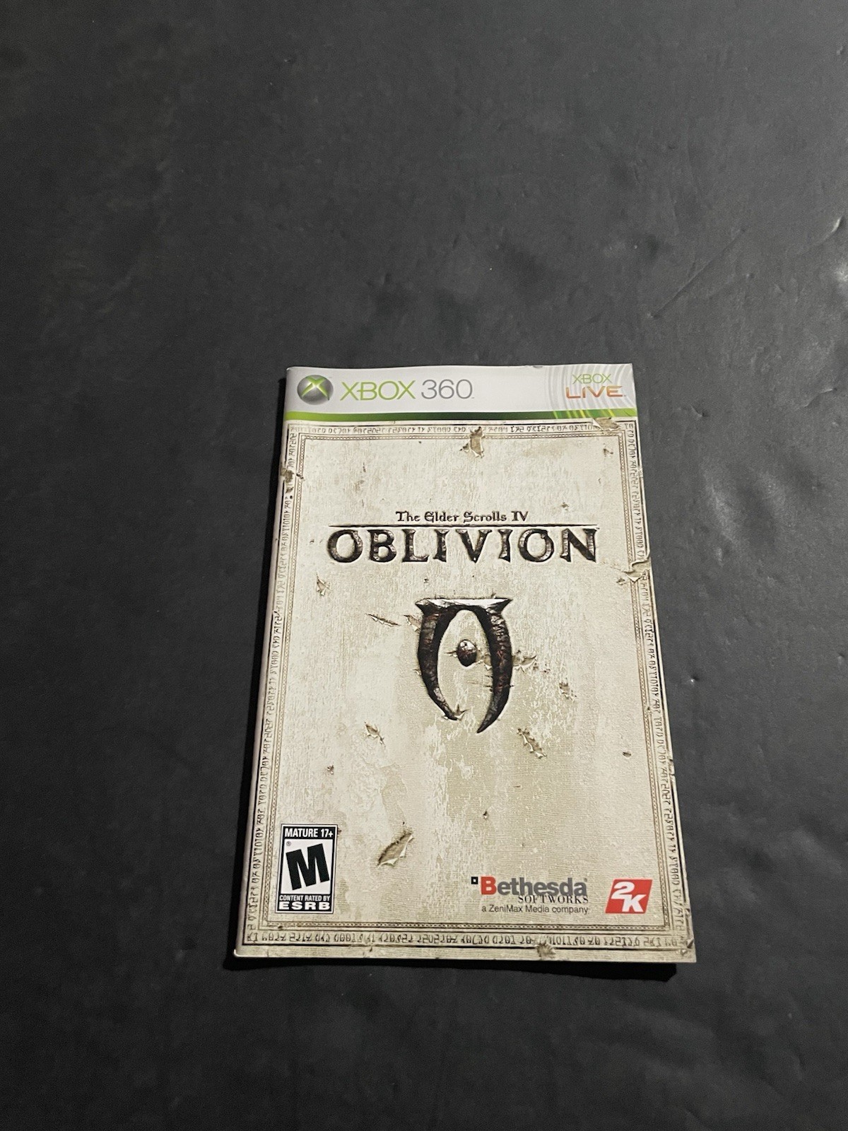 elder scrolls oblivion xbox 360 Manual Only