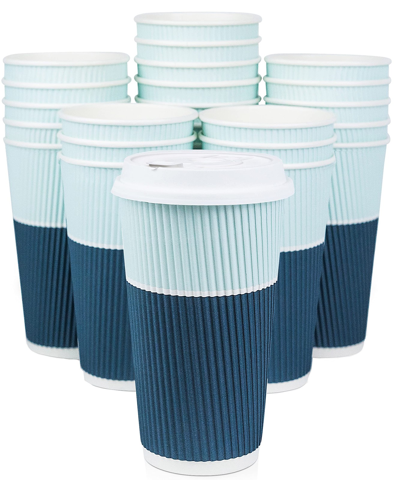 Glowcoast To Go Coffee Cups With Lids - 22 oz 22 Ounces, Ocean Blue 