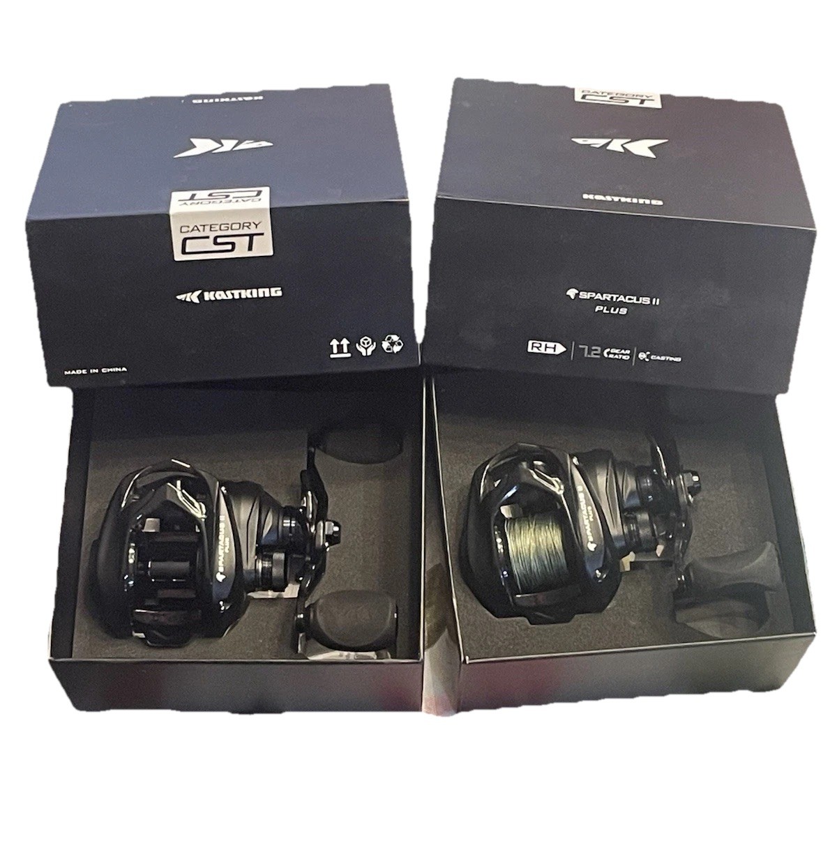 Kastking Baitcaster Lot Of Two Reels Sparticus 2 Plus 7.3:1 Gear Ratio 5.5oz