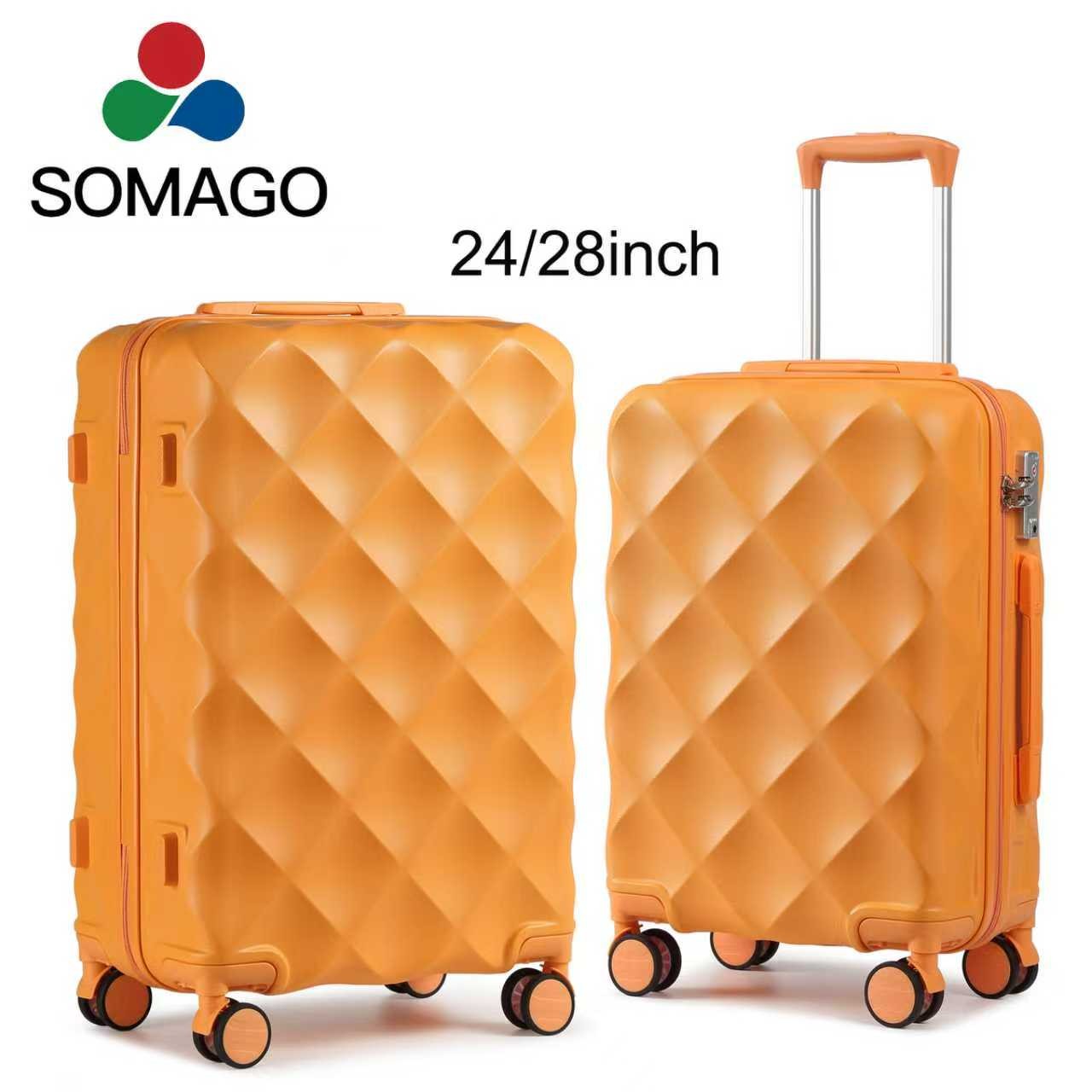 Hardshell Lightweight Travel Luggage Sets Suitcase Diamond Cabin Set of 24/28