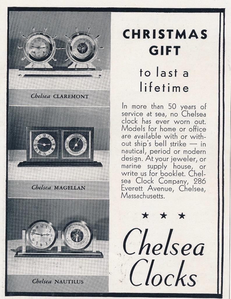 Magazine Ad - 1937 - Chelsea Clock Co. - Boston, MA - (#2)