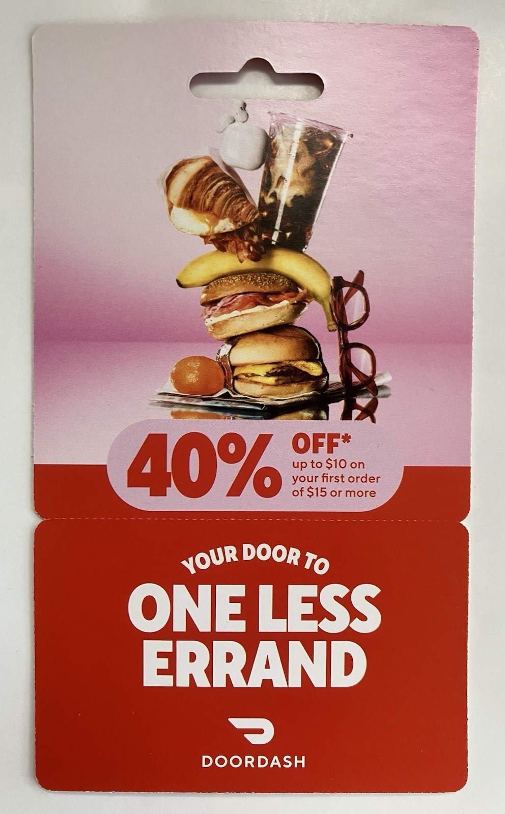 DoorDash 40% OFF up to $10 on first order of $15 Expires 05/31/26