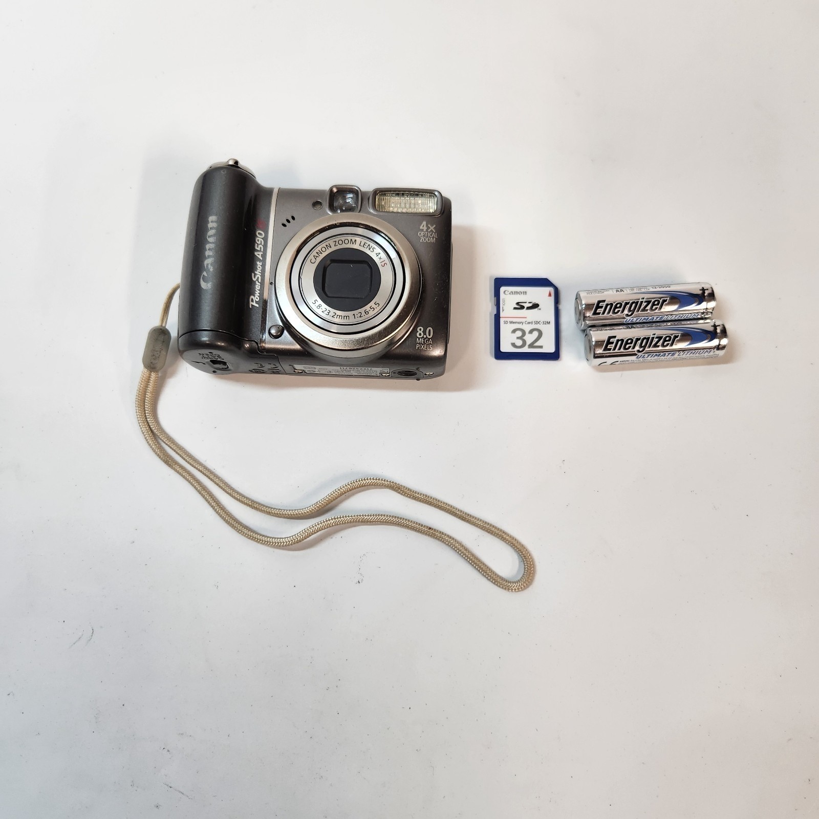 Canon PowerShot A590 IS/Image Stabilizer 8MP Digital Camera Bundle Tested