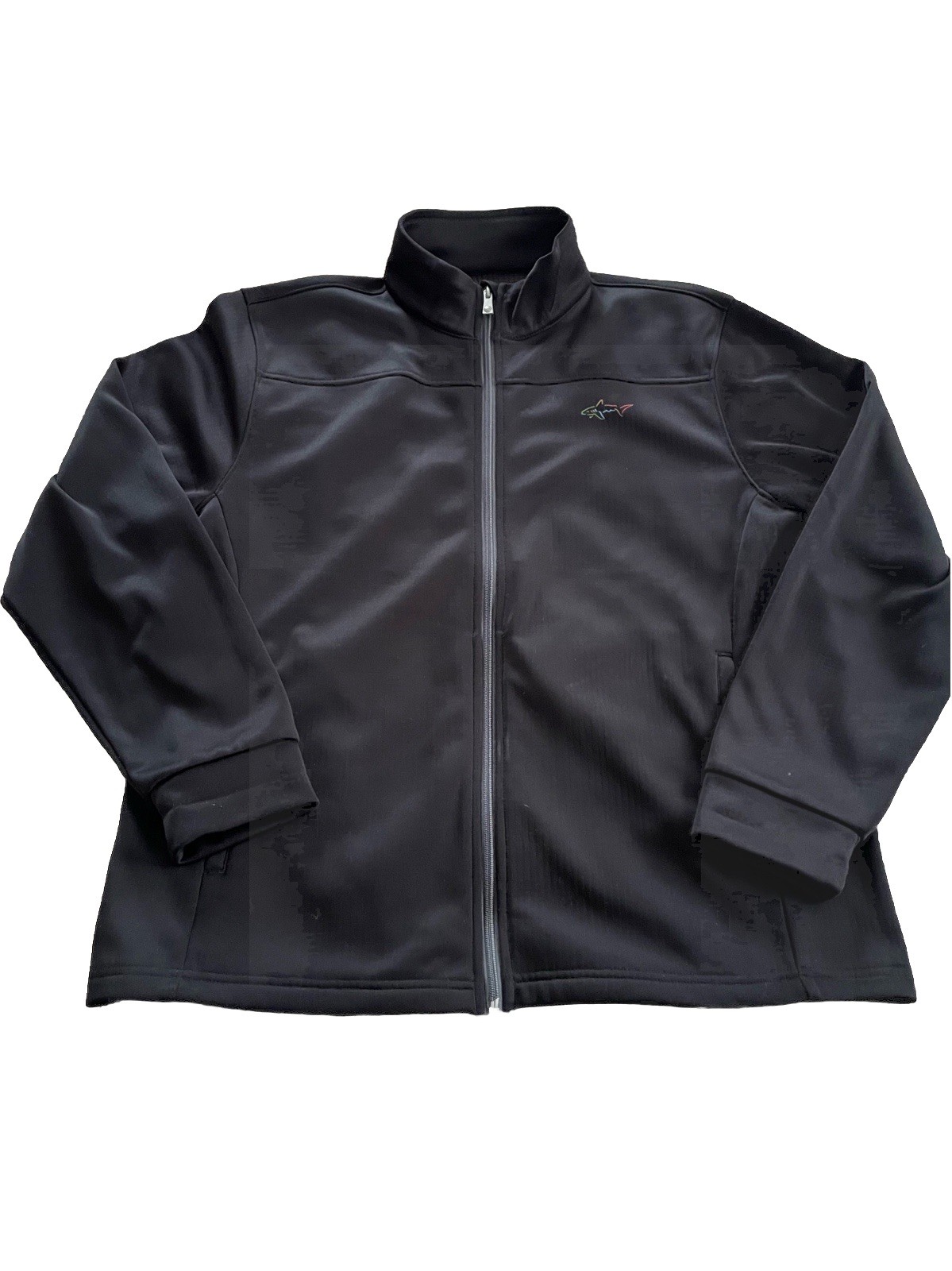 Greg Norman Mens Adult Large Black Golf Full Zip Lined Casual Jacket