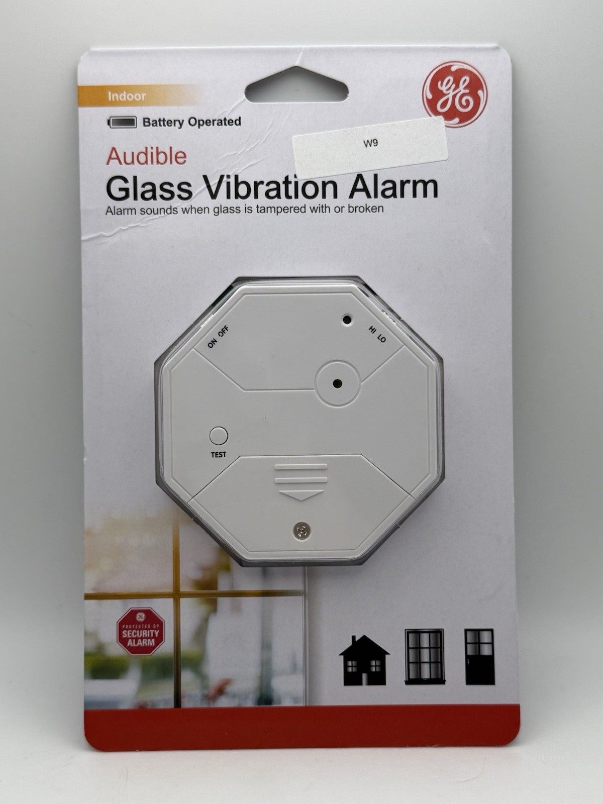 General Electric Personal Security Wireless Glass Vibration Detector Alarm T6