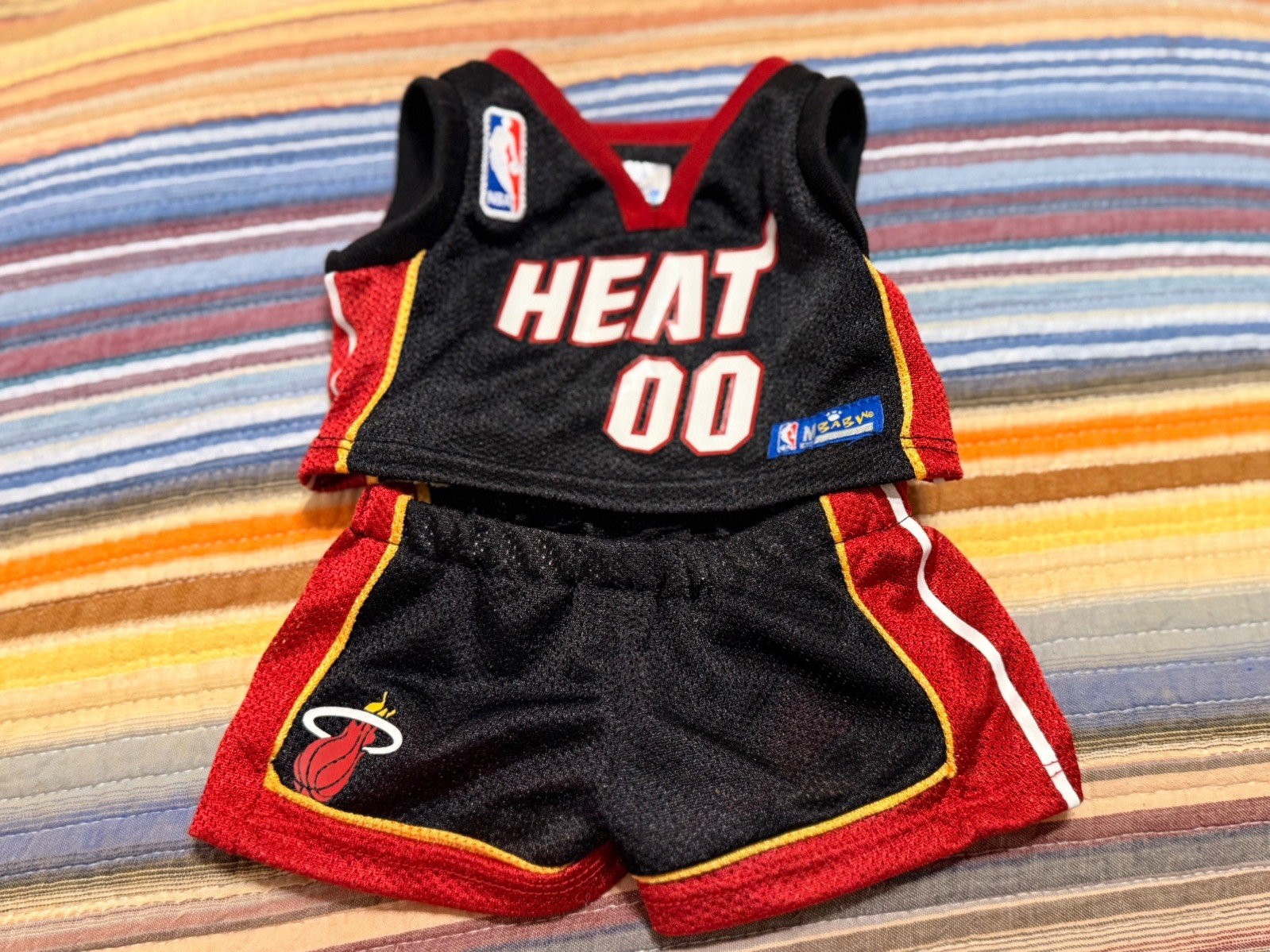 Build A Bear NBA Miami Heat Basketball Uniform Outfit Costume 2013 
