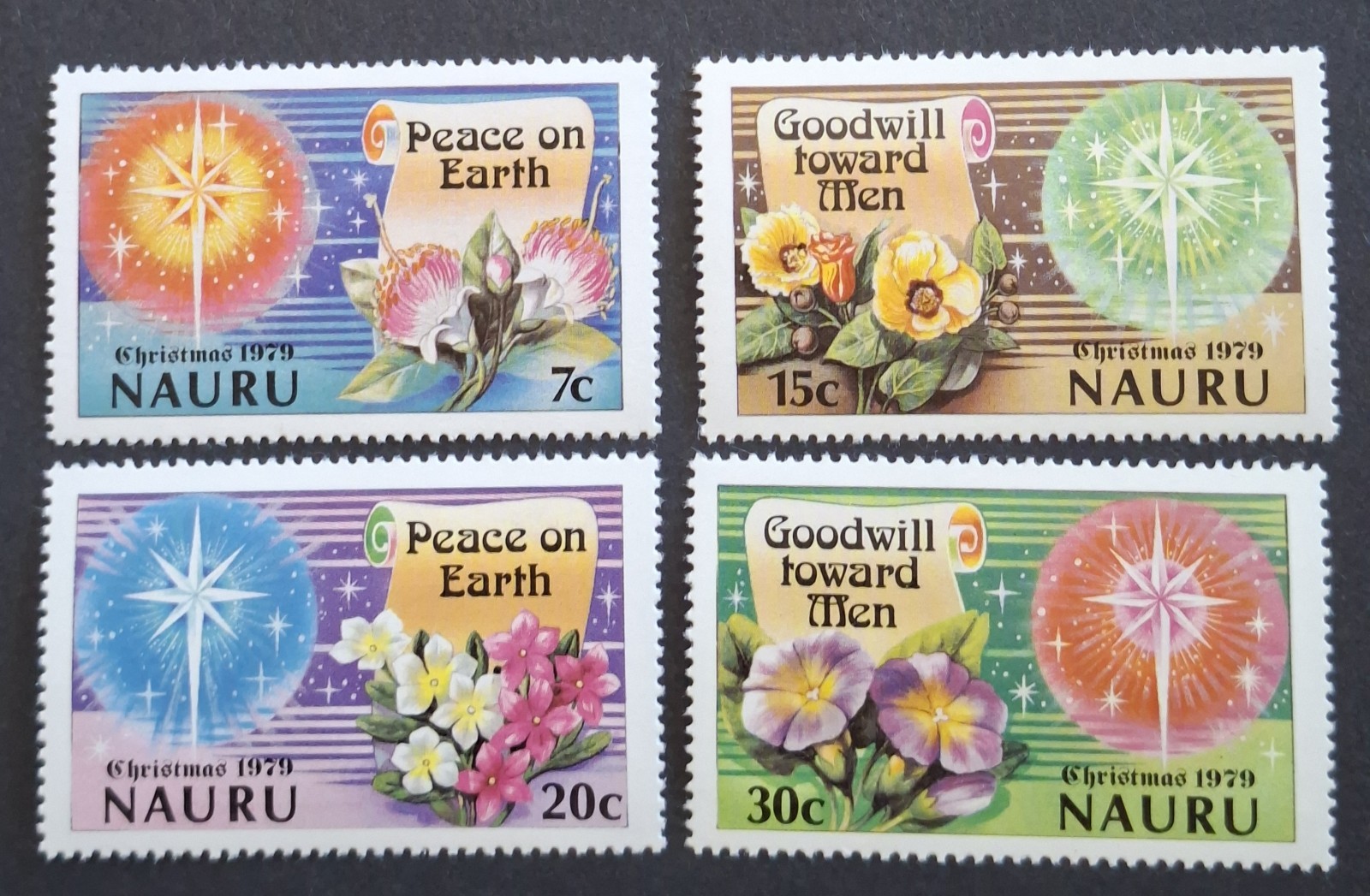 NAURU 1979 -UHM - "CHRISTMAS " COMPLETE SET