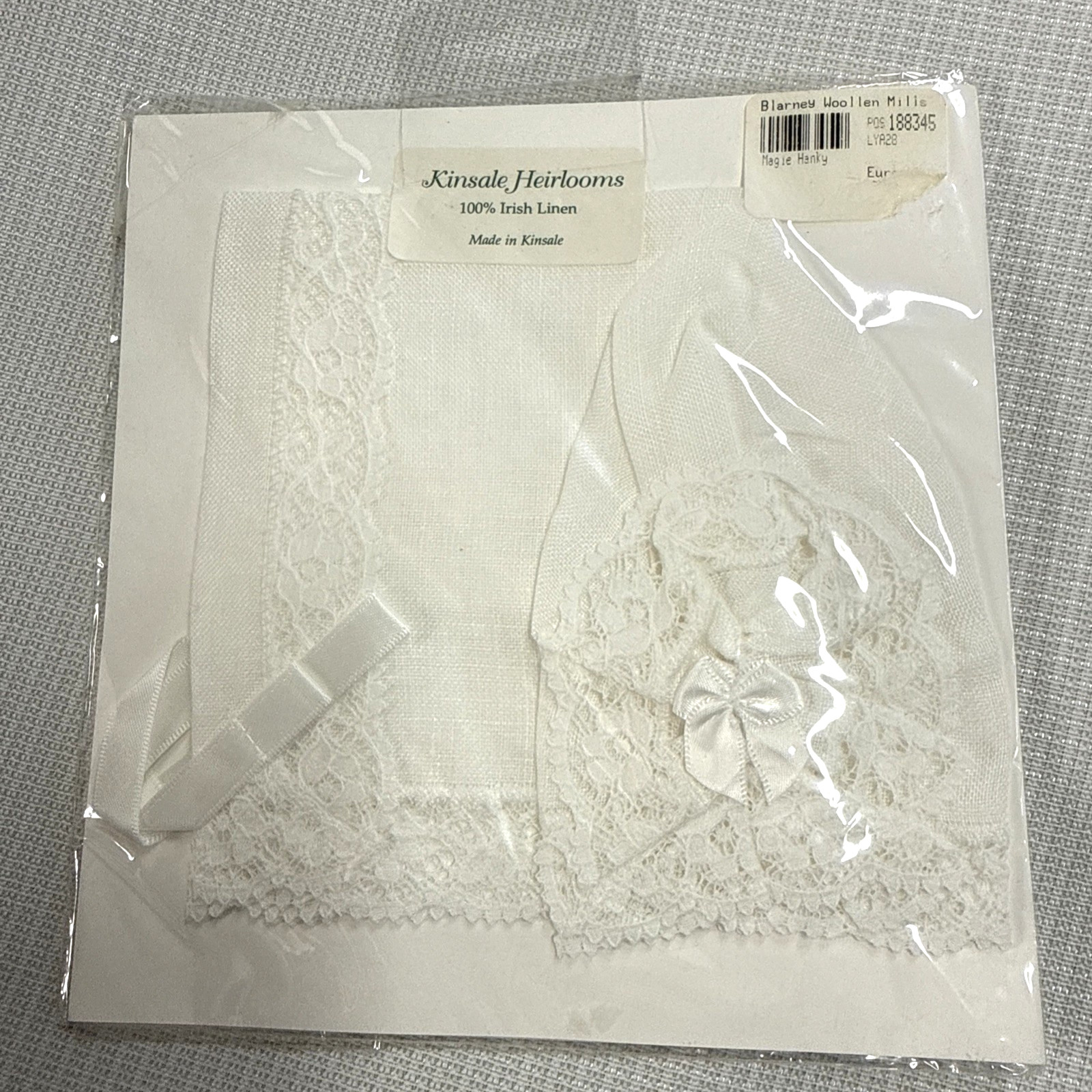 Kinsale Heirlooms 100% Irish Linen by Blarney Woollen Mills - Christening Bonnet