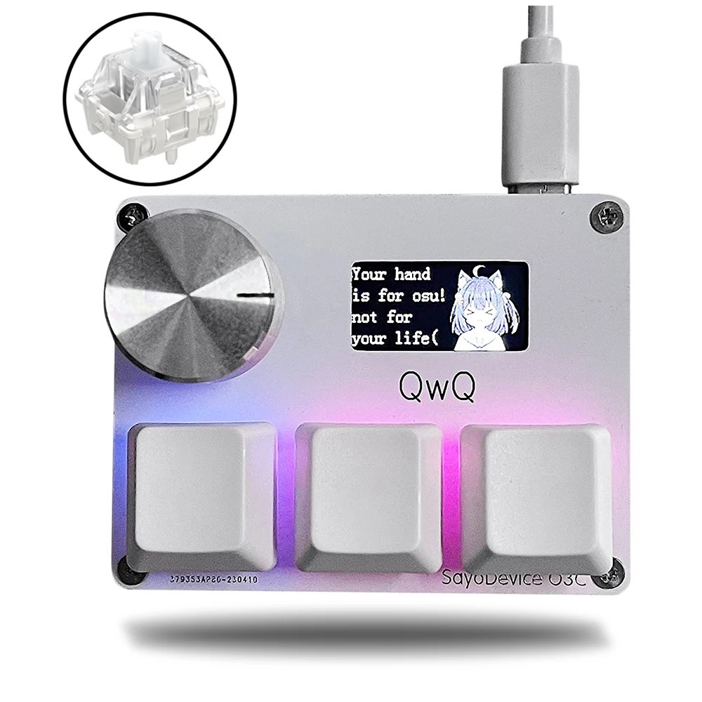 SayoDevice OSU Keyboard O3C Rapid Trigger Hall Magnetic Red Switches Keyboard