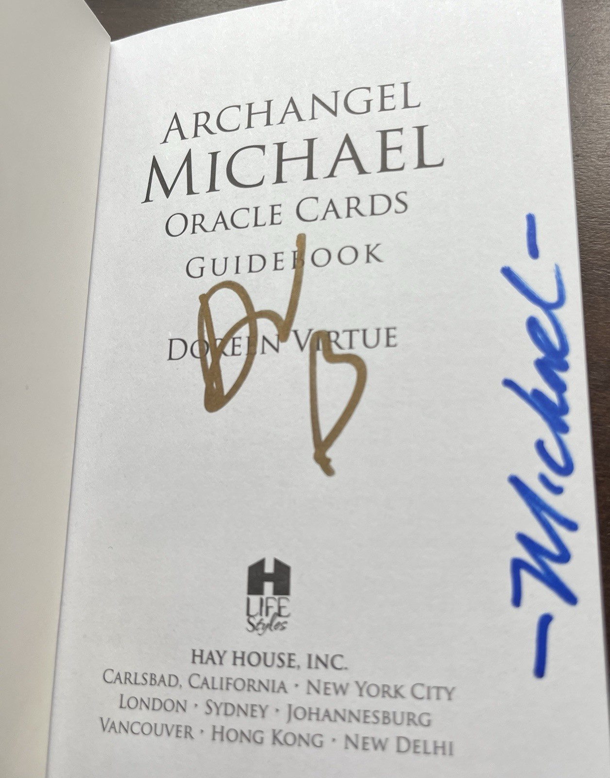 Doreen Virtue Autograph Archangel Michael Oracle Tarot Deck Collector Signed