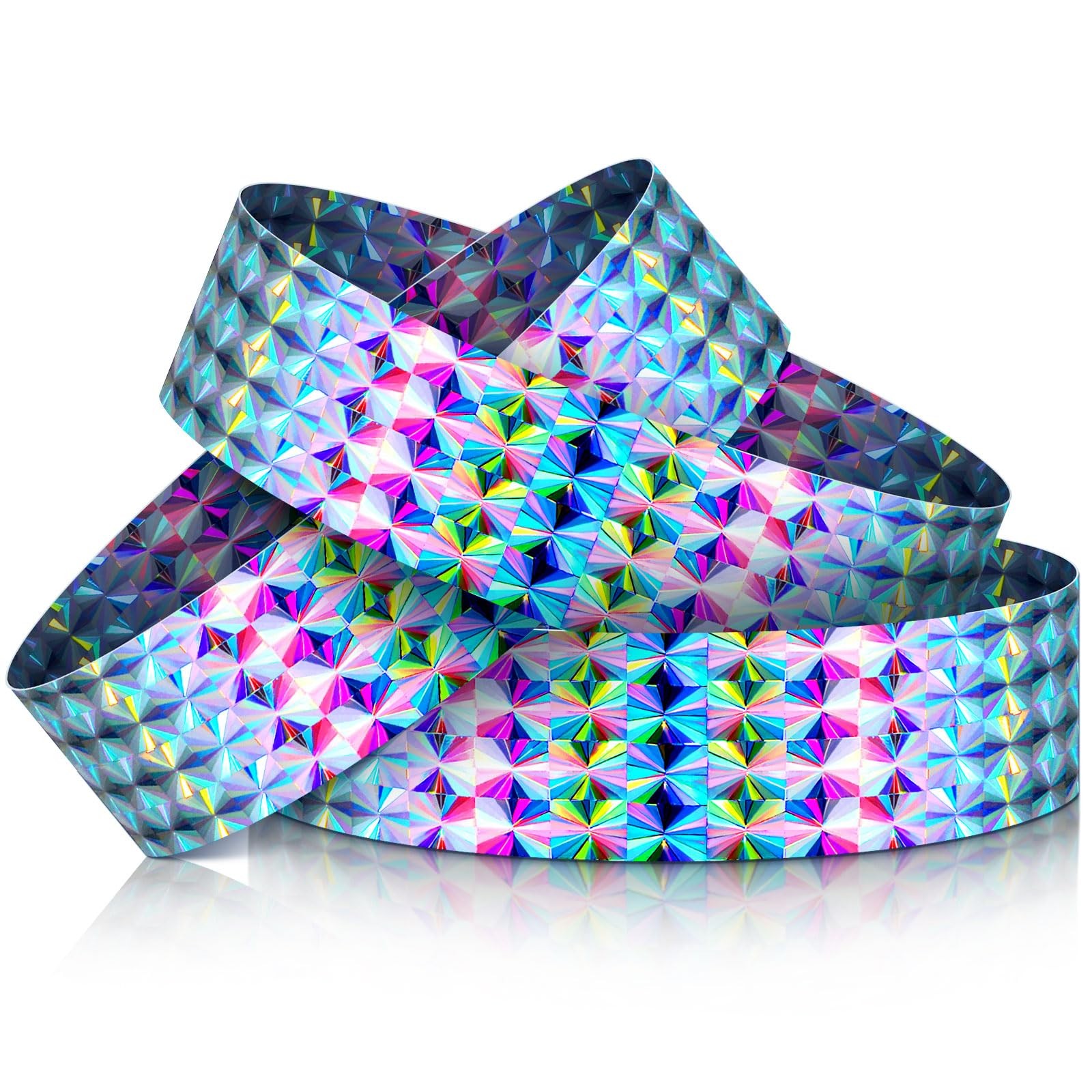 Ctosree 1000 Holographic Plastic Waterproof Wristbands for Events & Parties