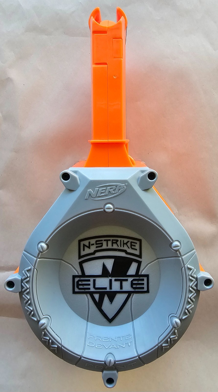 Nerf N-Strike Elite 25 Max Round Ammo Drum Magazine, Orange Replacement