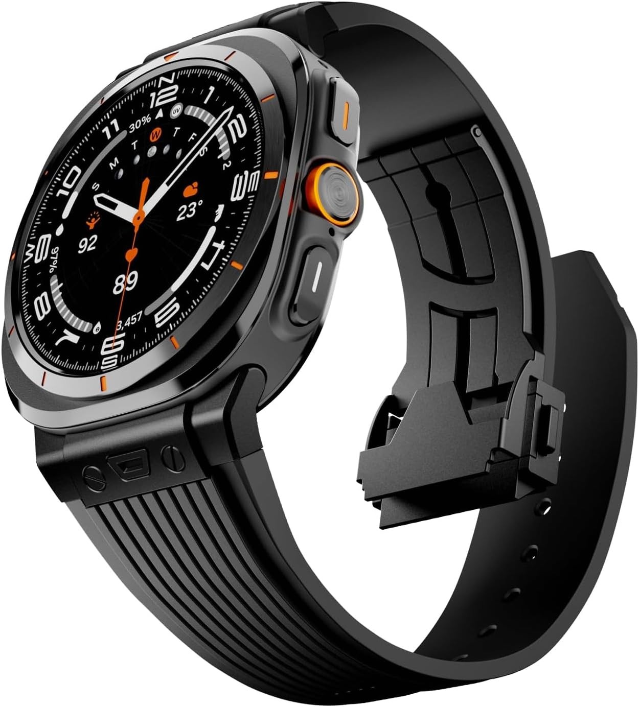 Luxury Silicone Strap Compatible with Samsung Galaxy Watch Ultra 47mm