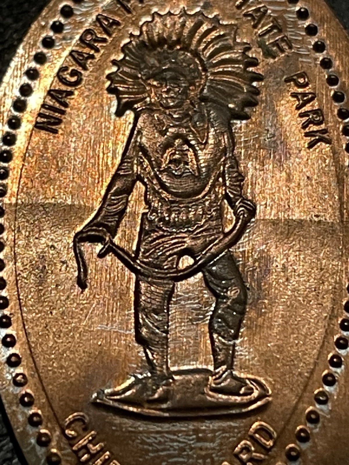 Niagara Falls State Park Chief Richard Zc Elongated Penny #030708