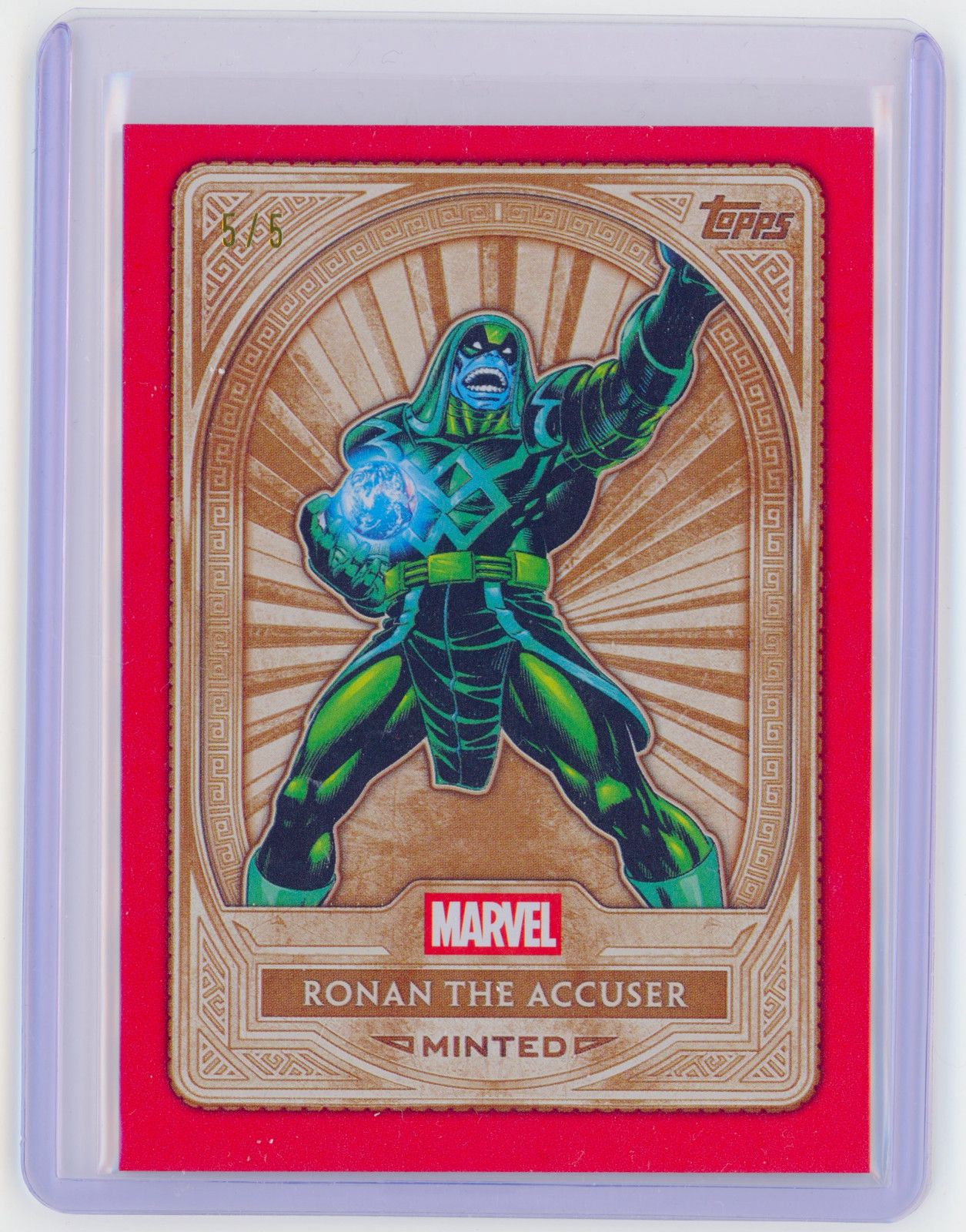 Topps Marvel Mint 2025 | Ronan The Accuser Red Foil /5 BOOKEND | #17
