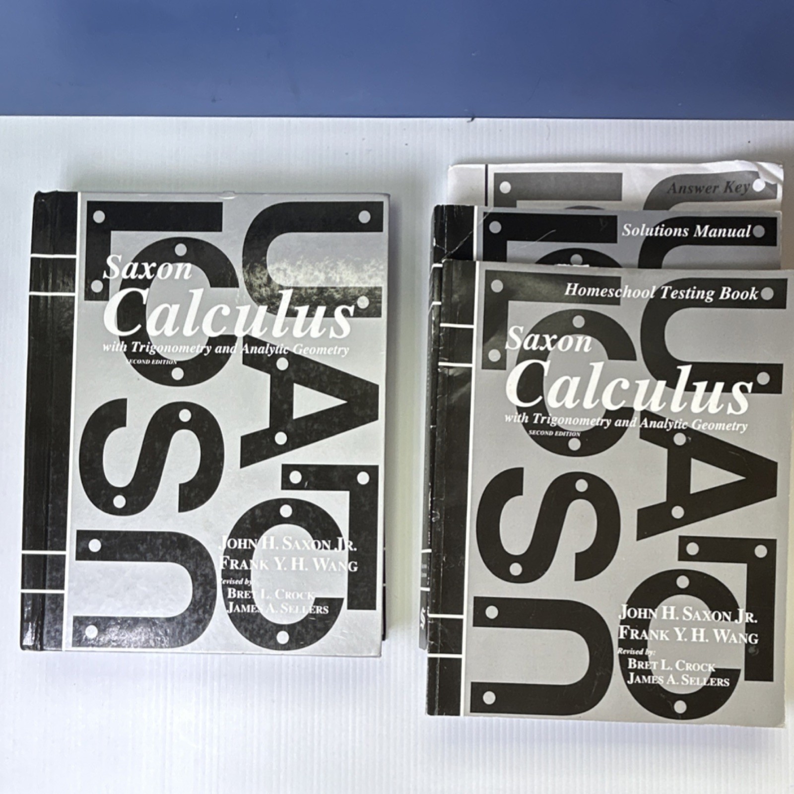 Saxon Calculus 2nd Edition Textbook + Solutions Manual + Answer Key