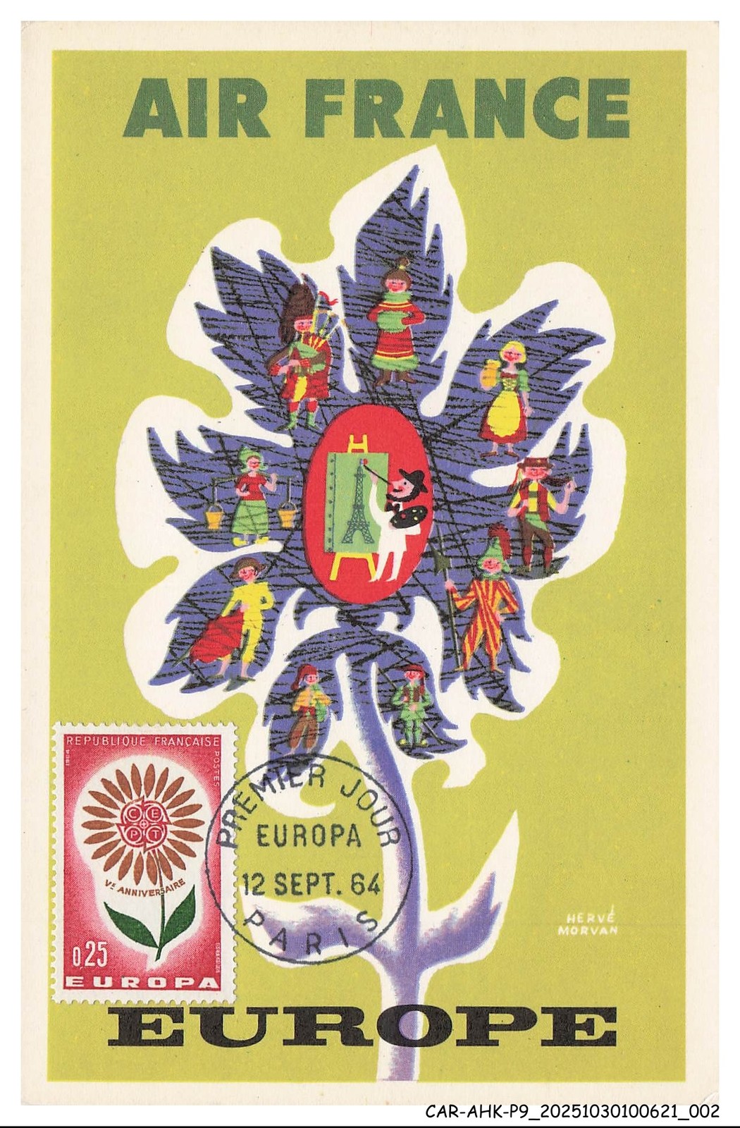 CAR-AHKP9-0474-MAXIMUM Cards - AVIATION - Air France - Europe - The Largest