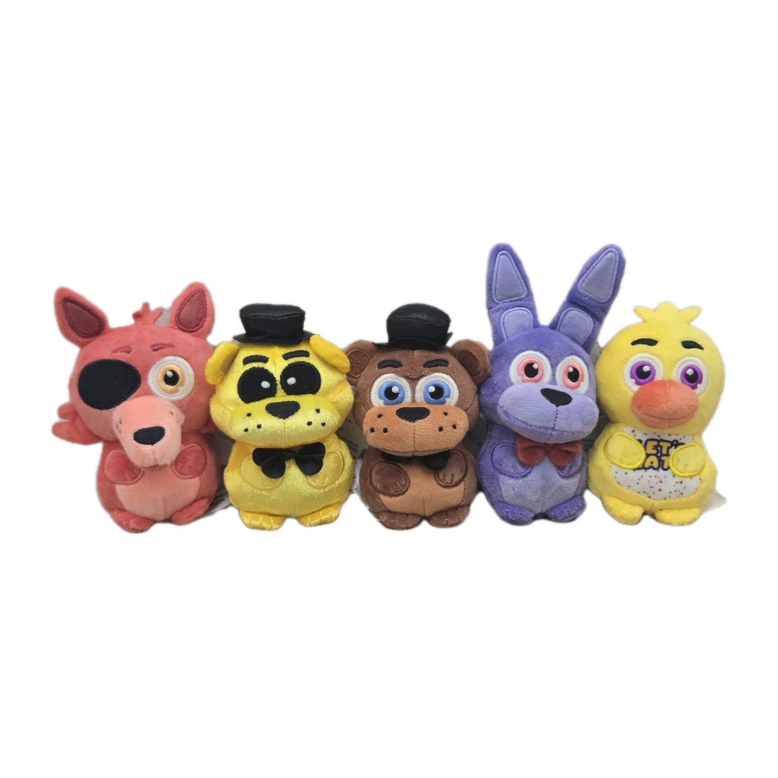 Jazwares 4" Five Nights At Freddy's GOLDEN FREDDY/CHICA/BONNIE/FOXY Plush GITD