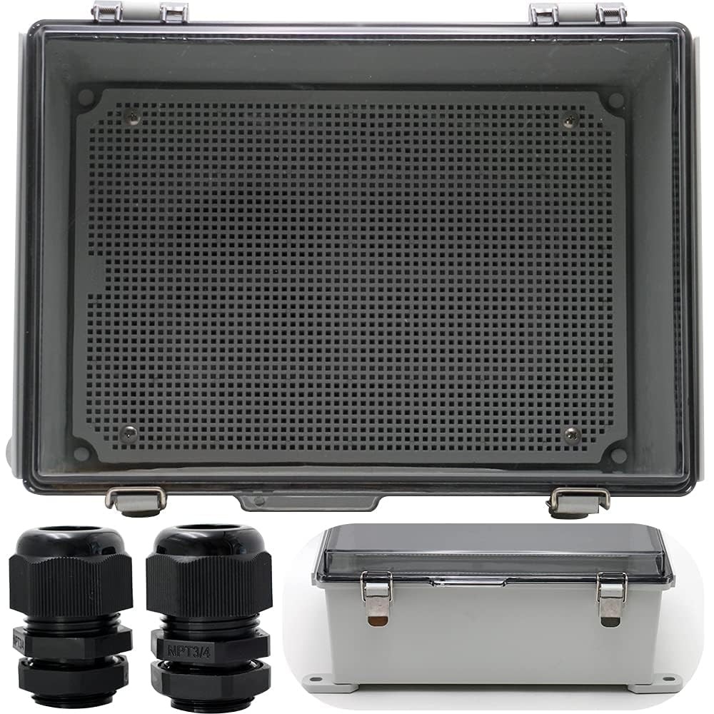 MAKERELE Waterproof Outdoor Junction Box ABS Electrical Project Box Grey