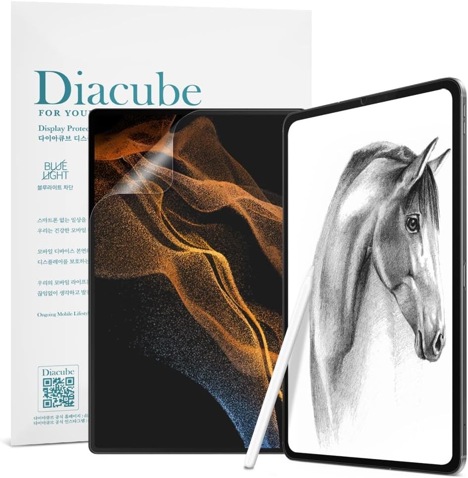 Case for Galaxy Tab S10 Ultra 14.6 with Paperfeel Screen Protector and Anti Glar