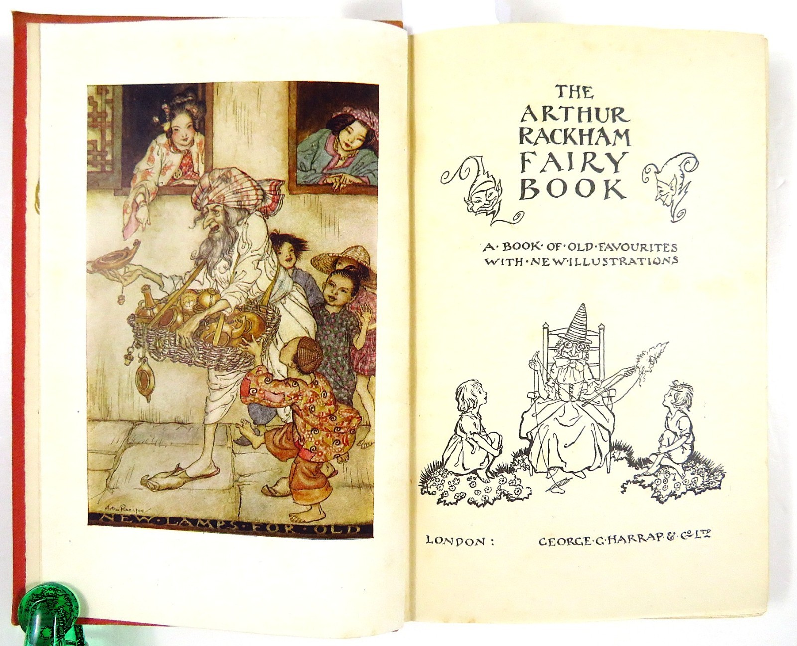 1946 THE ARTHUR RACKHAM FAIRY BOOK - 8 COLOR PLATES - VG/HC - HARRAP