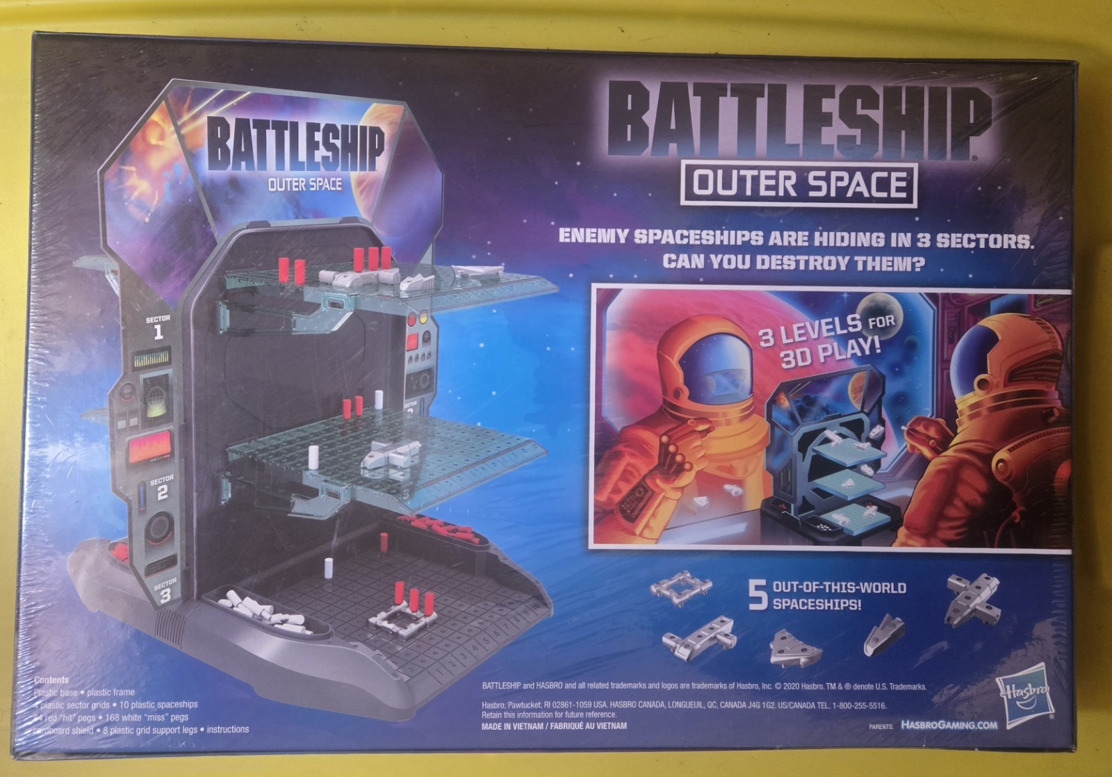 Brand New Sealed - Hasbro Gaming - BATTLESHIP OUTER SPACE - 3D Battle