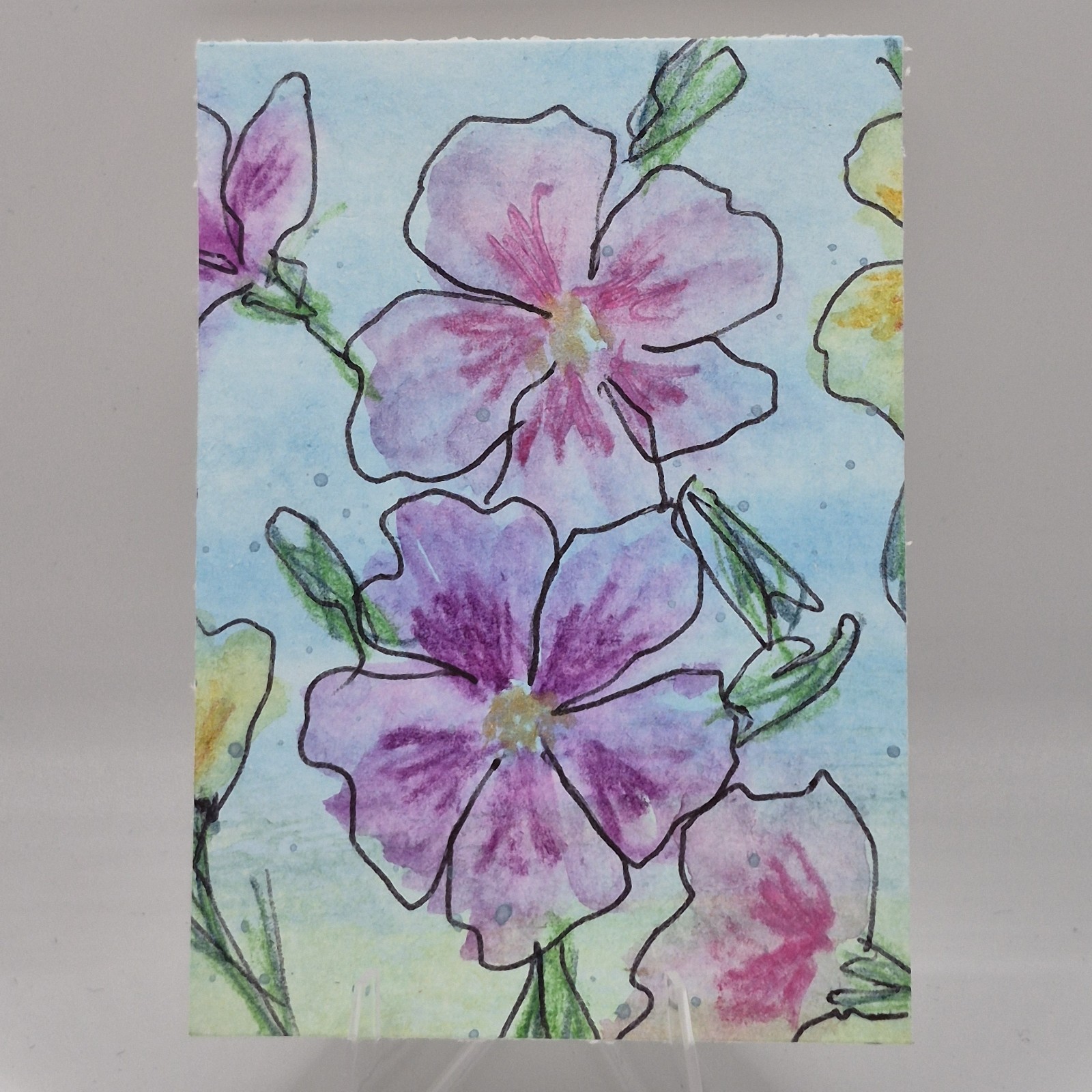 ACEO Original, Watercolor Mini Painting, 3.5in by 2.5in Art