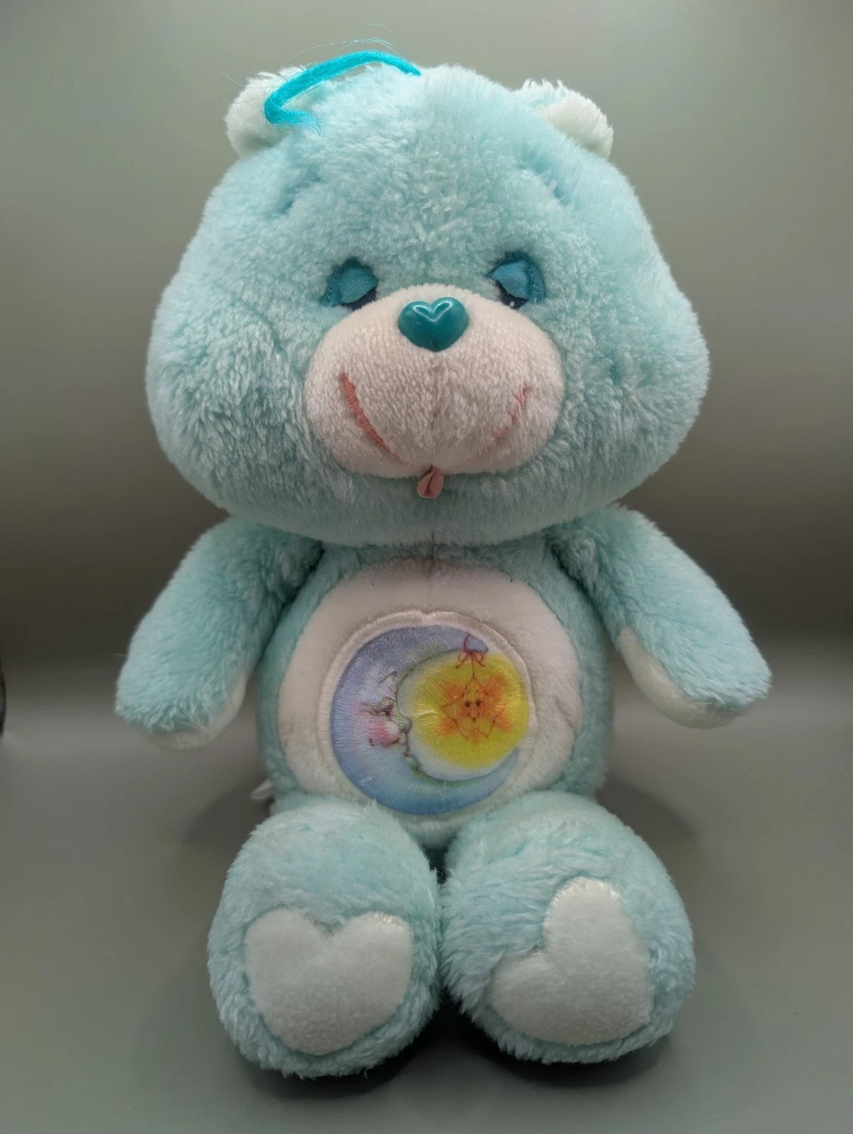 Vintage Kenner 1983 Care Bears Bedtime Bear Green 13” Plush Stuffed Animal Toy 
