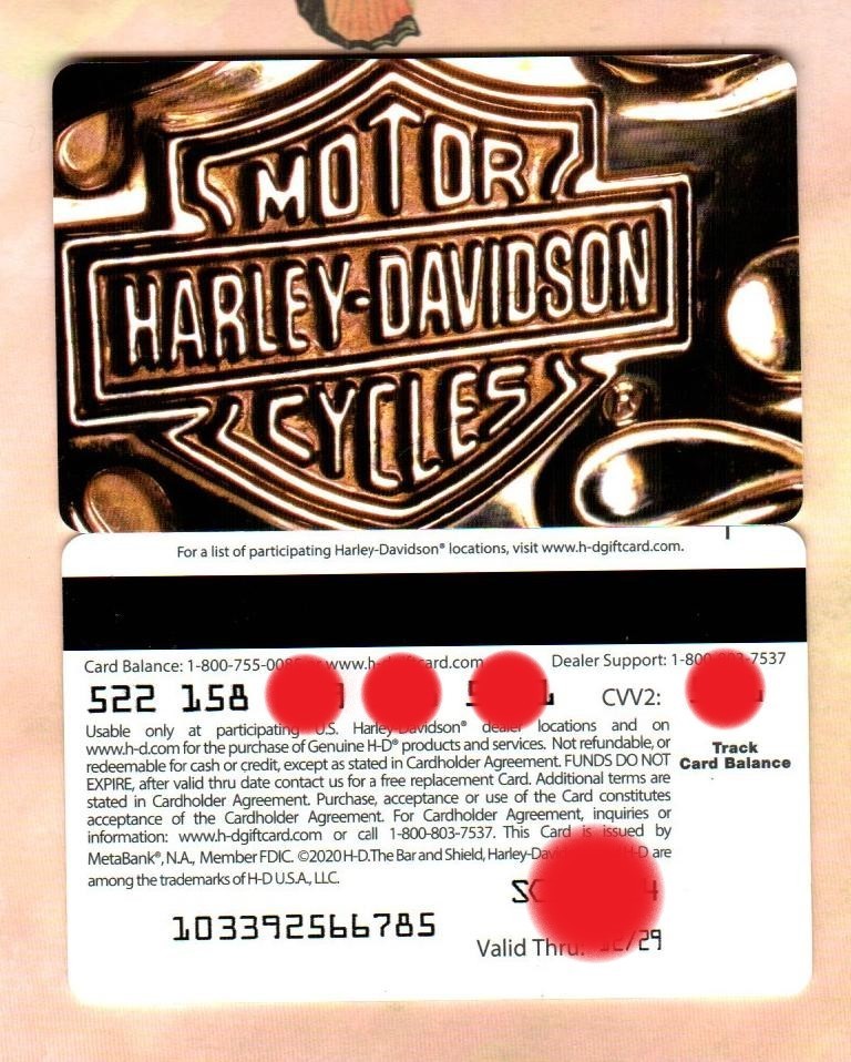 HARLEY-DAVIDSON Classic Logo, Collectible ( 2020 ) Gift Card ( $0 )