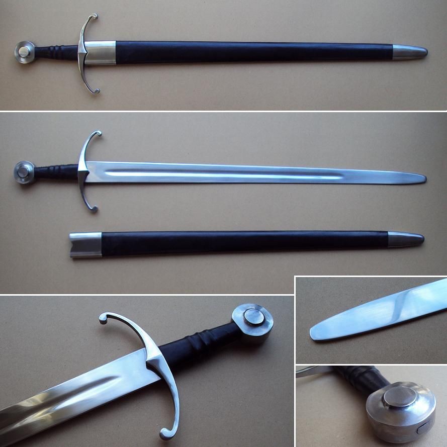 One Handed Stage Ready Re-enactment Sword & Scabbard Full Tang Blade By Windlass