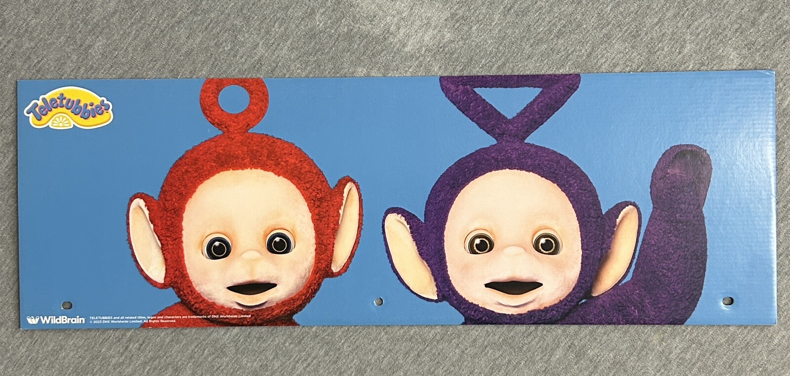 2024 Spirit Halloween Display End Cap 24" x 8" - Teletubies