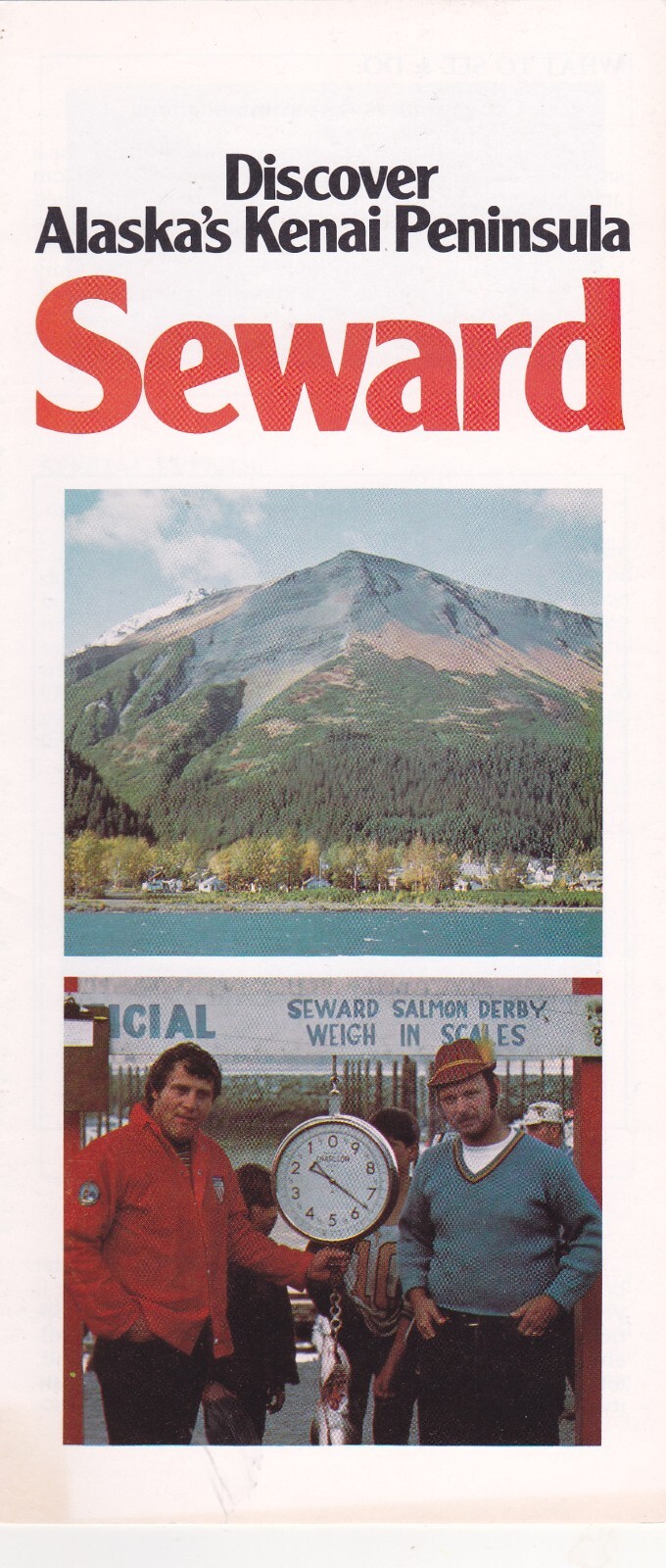 c1980 Seward Alaska Promotional Tourism Brochure