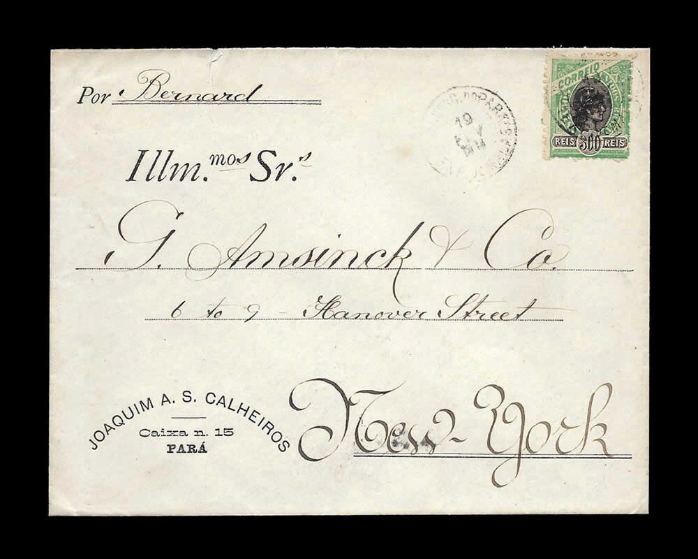 Cover Para Brasil to New York  1904