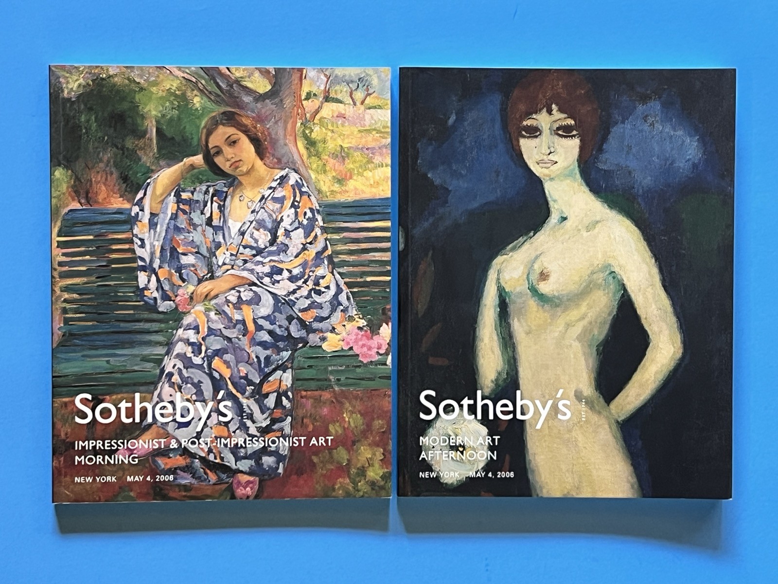 2 Sotheby's Auction Catalogs - Impressionist & Modern Art - New York May 4, 2006