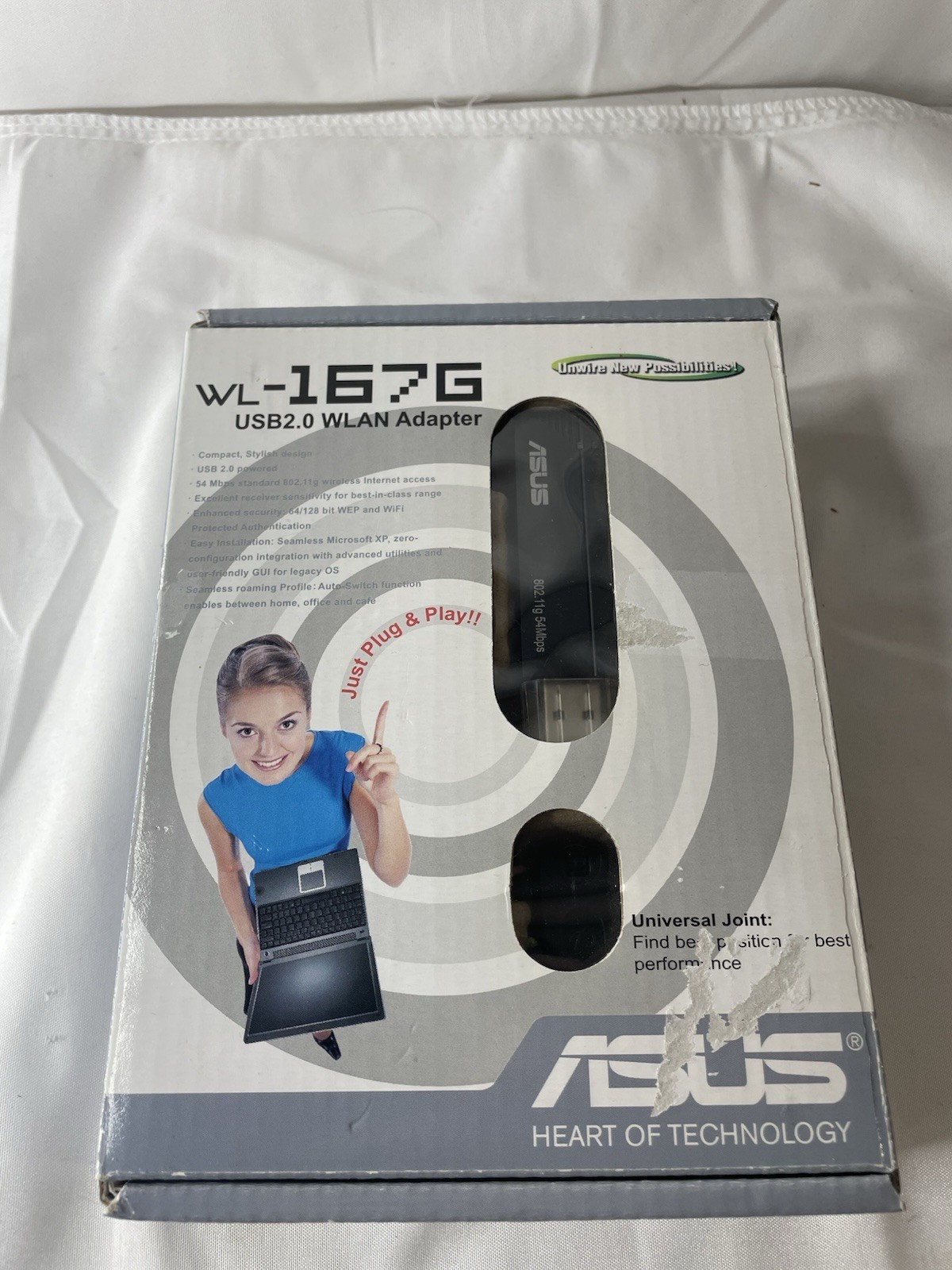 NEW Sealed ASUS WL-167g USB 2.0 WLAN Adapter