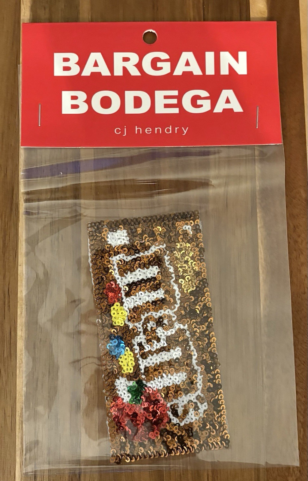 SEALED BRAND NEW Cj Hendry Bargain Bodega LMTD Edition Sequin Patch M&M's 