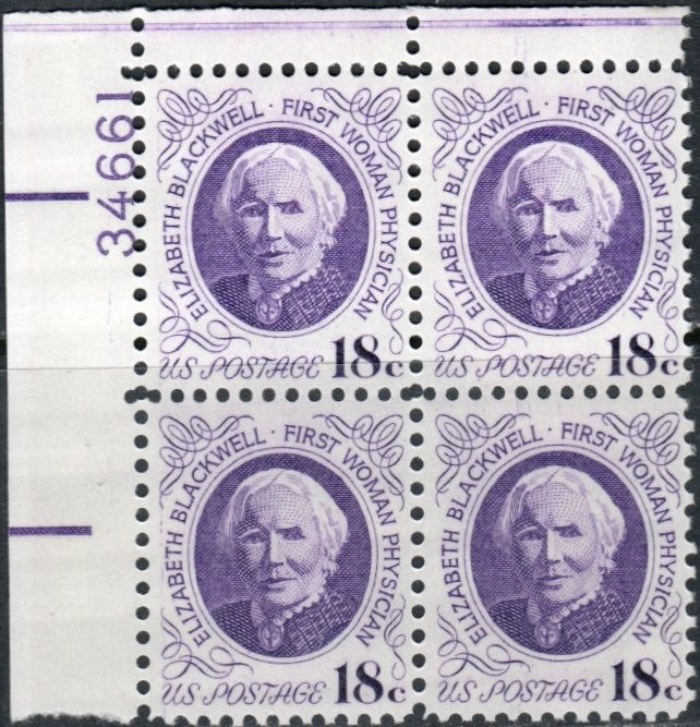 US Scott #1399 Plate block of 4, #34661, Mint Never Hinged